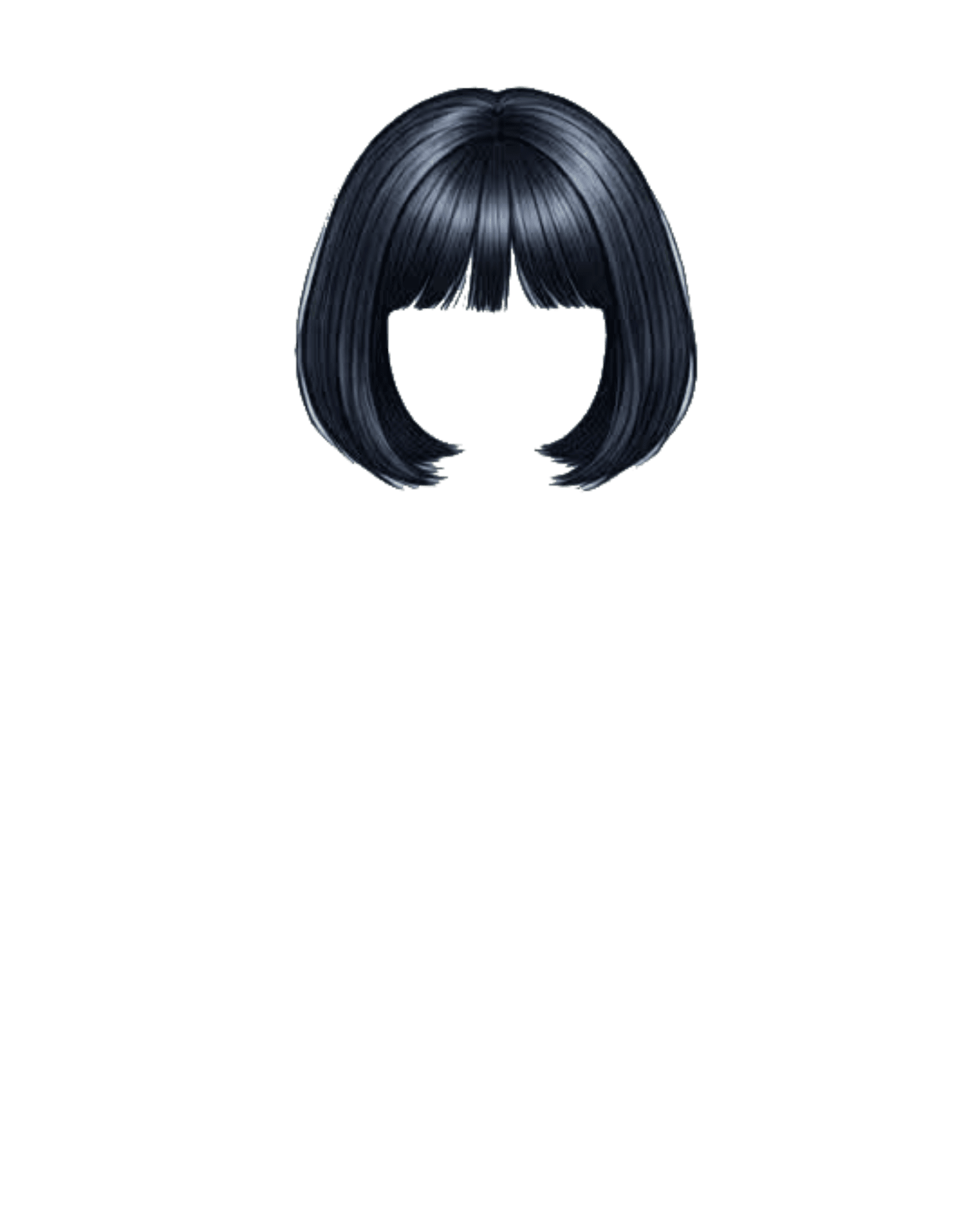 Black bob wig with bangs